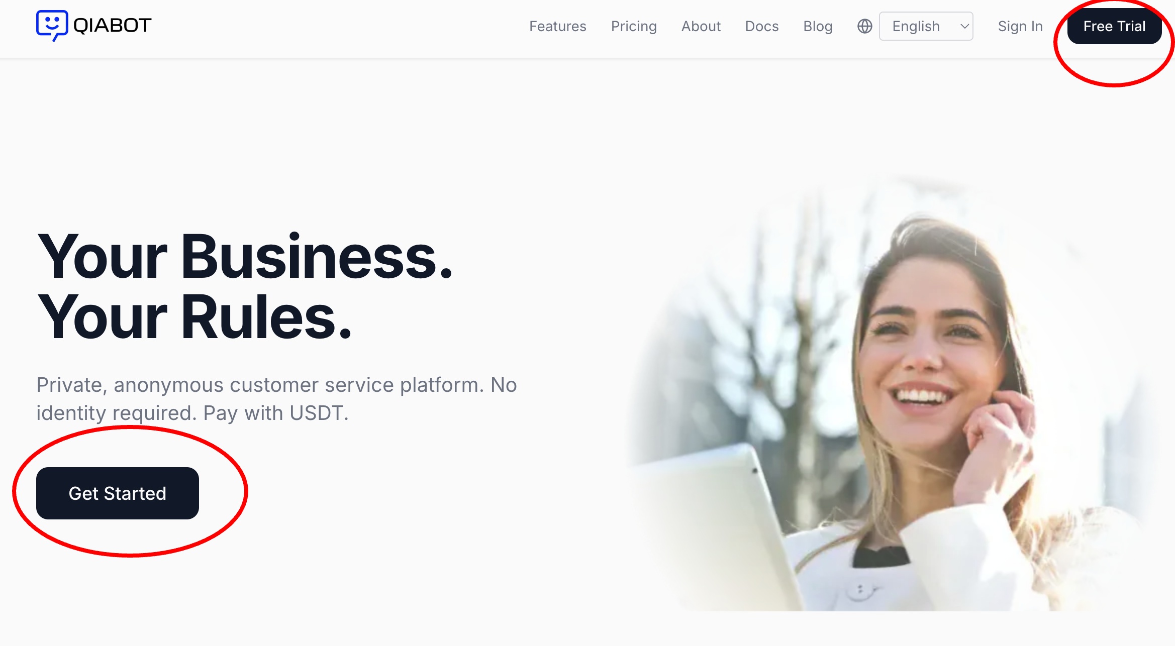 Qiabot— Free trial